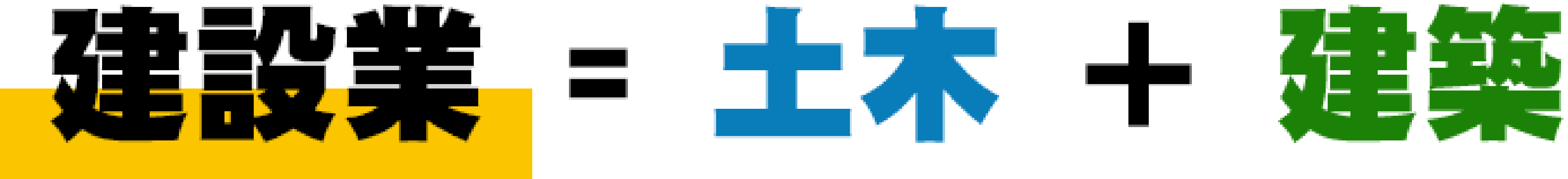 建設業＝土木＋建設