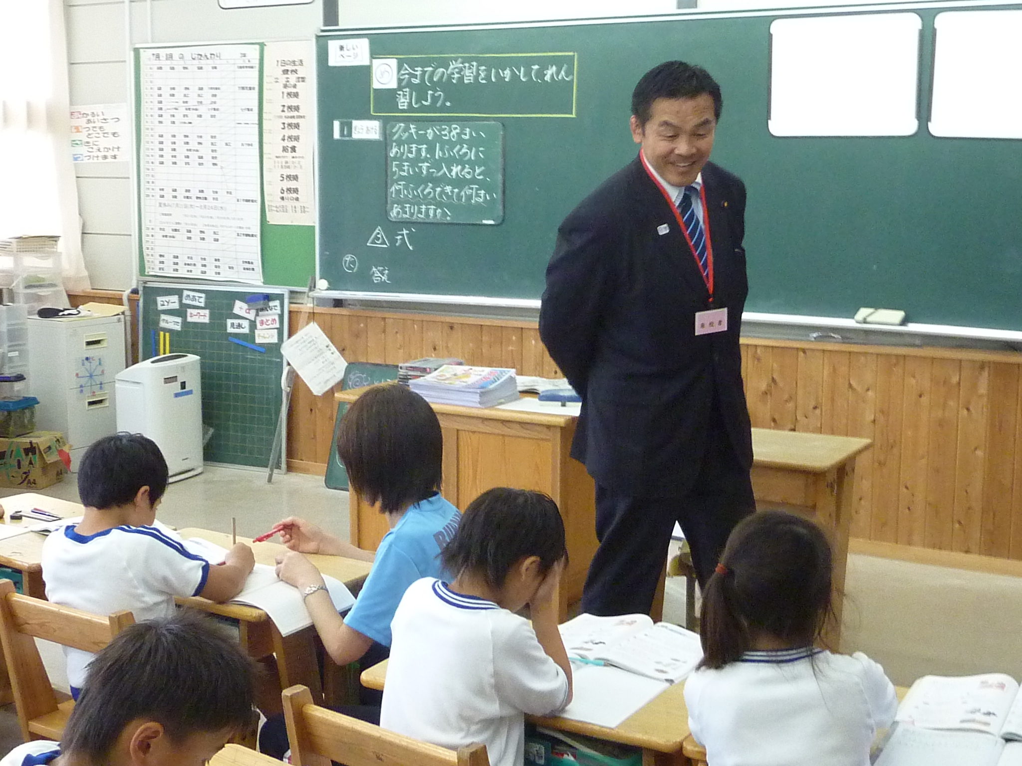 馳文部科学大臣　福島県の学校視察の画像1