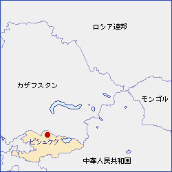 キルギス地図