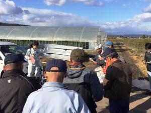 会津坂下農業普及所樅山副主査の説明