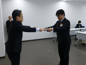 福島銀行様へ交付