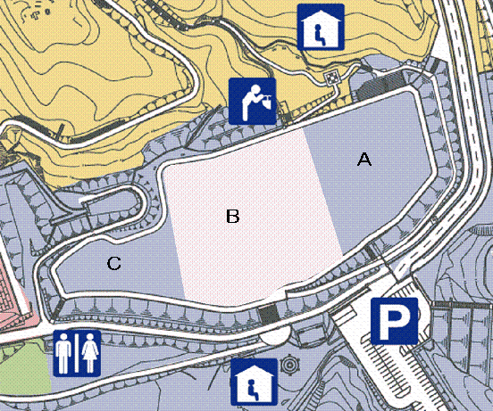 多目的広場の案内図