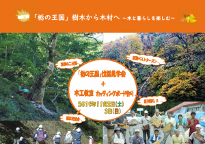 栃の王国「樹木伐採体験ツアー」