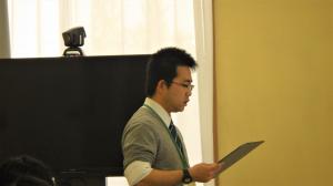 移動式簡易溶液システムによるミニトマト安定生産の発表