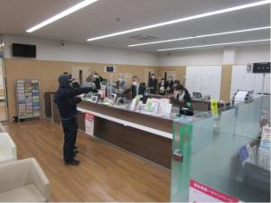 金融機関強盗訓練