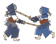 剣道の試合のイメージイラスト
