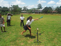 バッティング 女の子 写真