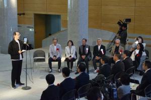 県立美術館企画展「ポップ・アート」福島展オープニングセレモニー写真1