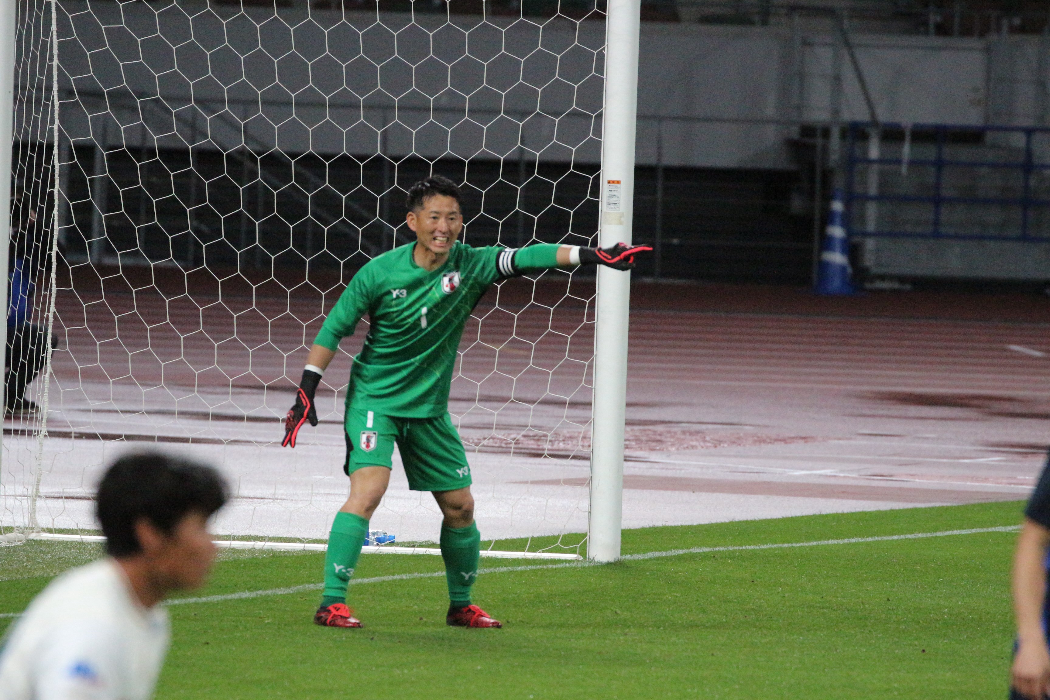 松元選手ゴールキーパー