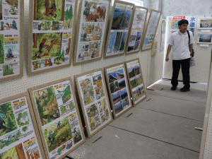 主ゲート室の展示（磐城森林管理署）