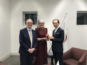 サマンサ・モスティン豪州連邦総督夫妻との面会および来日記念レセプションへの出席写真1