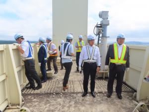 白鳥大橋の視察写真