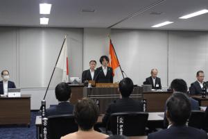 新任者挨拶の写真