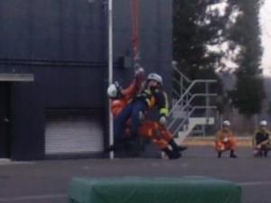 ロープ救助訓練