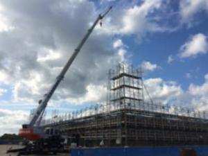 枠組足場設置工事2