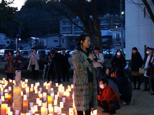 演出をご担当いただいた、Candle JUNEさんからもごあいさつをいただきました。