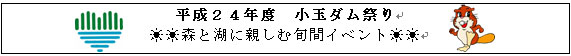 小玉ダム祭り