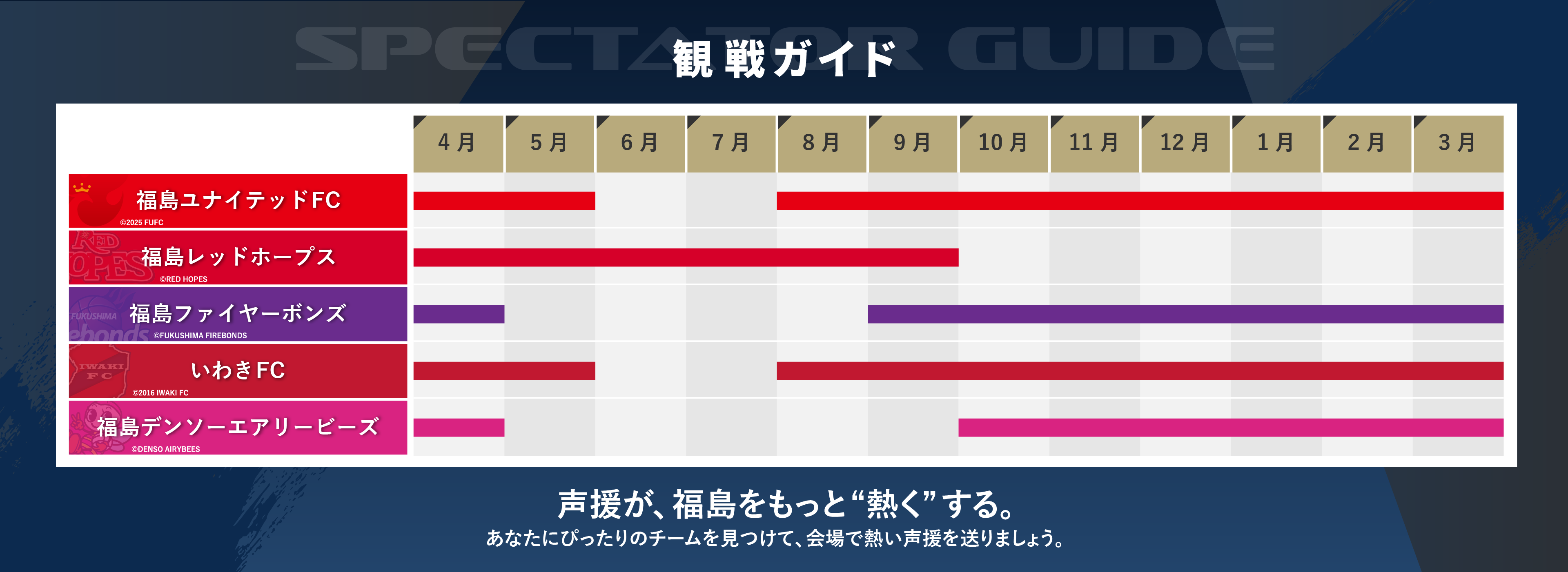 シーズン表