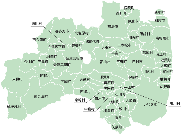 福島 県 地図