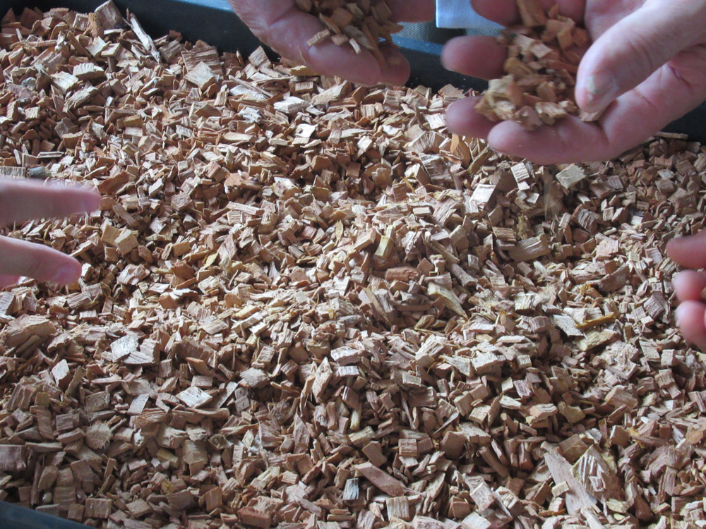 木材チップの写真