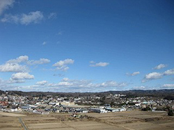 空と棚倉市街 棚倉町の写真
