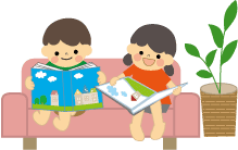 読書している子どもたちの画像