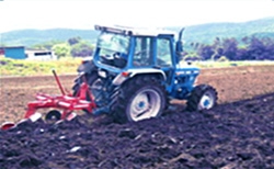 Inversion tillage: Exchanging the topsoil and subsoil layers