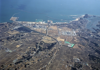 そうま中核工業団地と重要港湾そうま港の写真