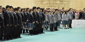 ふたば未来学園中学校開校式・中高入学式