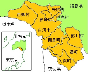 県南地方の地図