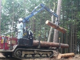 林業機械の操作実習