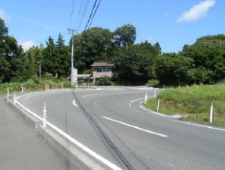 県道小野富岡線高津戸工区の現況写真１