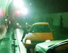 トンネル防災訓練の様子