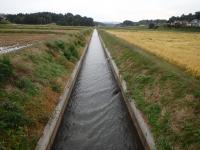 工事完了後の整備された排水路の写真（坂本地区）