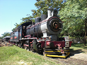1844年の薪焚き蒸気機関車