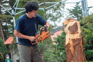 チェーンソーアートショー１