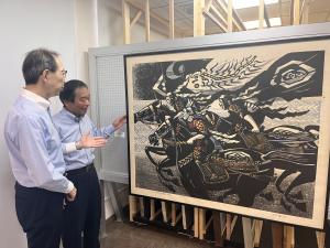 8月29日　新地町訪問写真