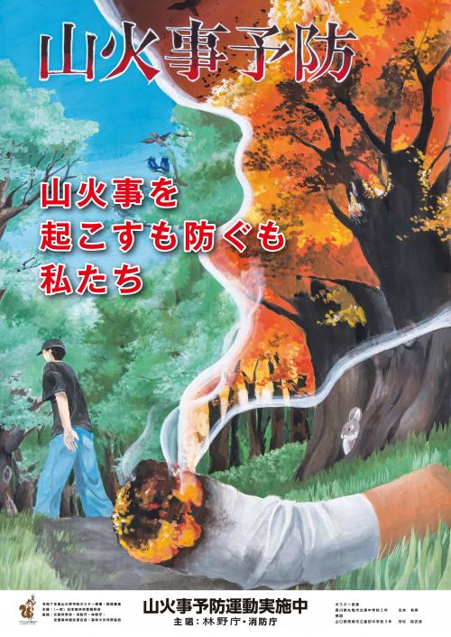 山火事防止ポスター