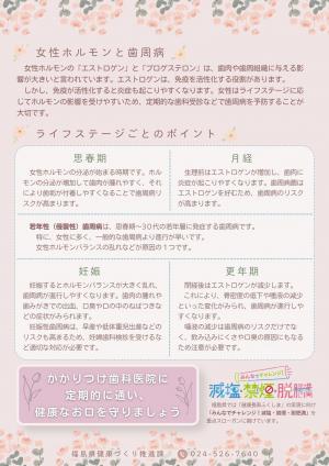 女性のライフステージ(裏