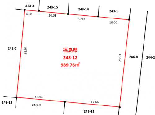 対象物件の明細図です。