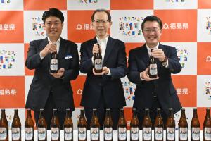 アサヒビール（株）による「アサヒスーパードライ　福島県政150周年記念ラベル」の発売に係る表敬訪問写真3