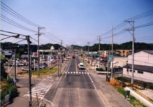 まちづくり推進課 福島県の街路整備の事例について・3・101平磐城線（岡小名工区）整備前