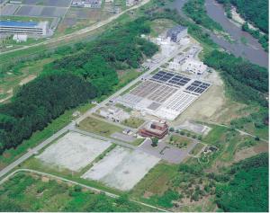 県中浄化センター全景