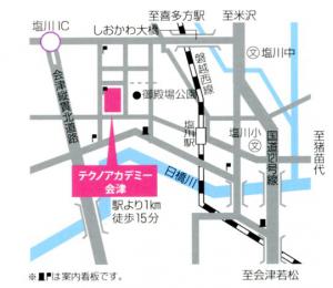 会津校地図