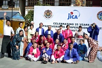 式典では、よさこいダンス・お茶会・相撲大会を披露しました。ブータン人も日本文化を楽しんでいるようでした。 