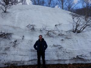 雪の壁と国際交流員