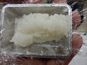 天栄米の試食も行われた。ほんとに美味しいです。