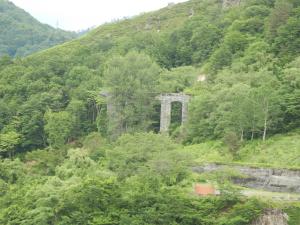 ダム建設用鉄道の跡