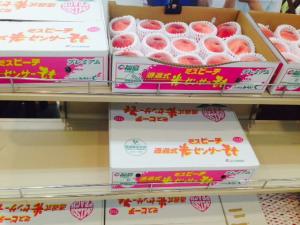光センサーによって選別された桃は品質の象徴