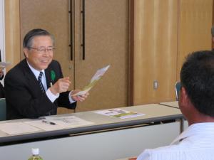 田んぼアート懇談